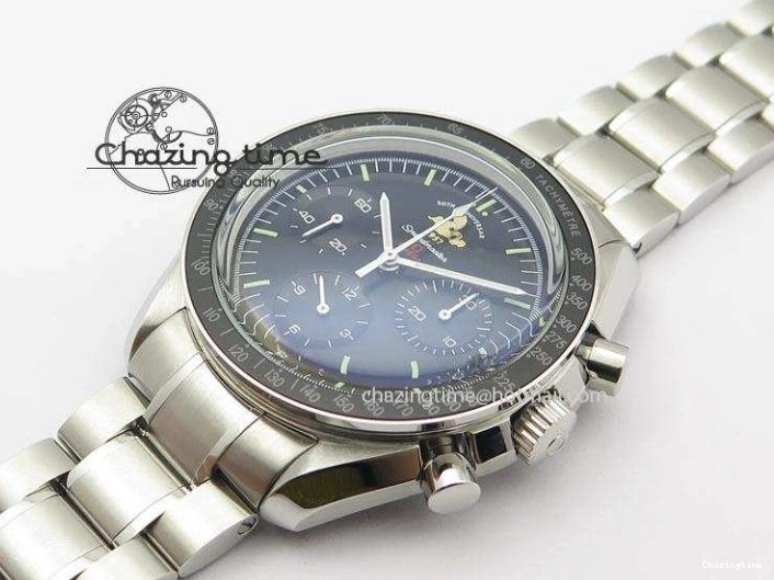 0419 Refined Speedmaster 50th Anniversary Black Dial On SS Bracelet 8232